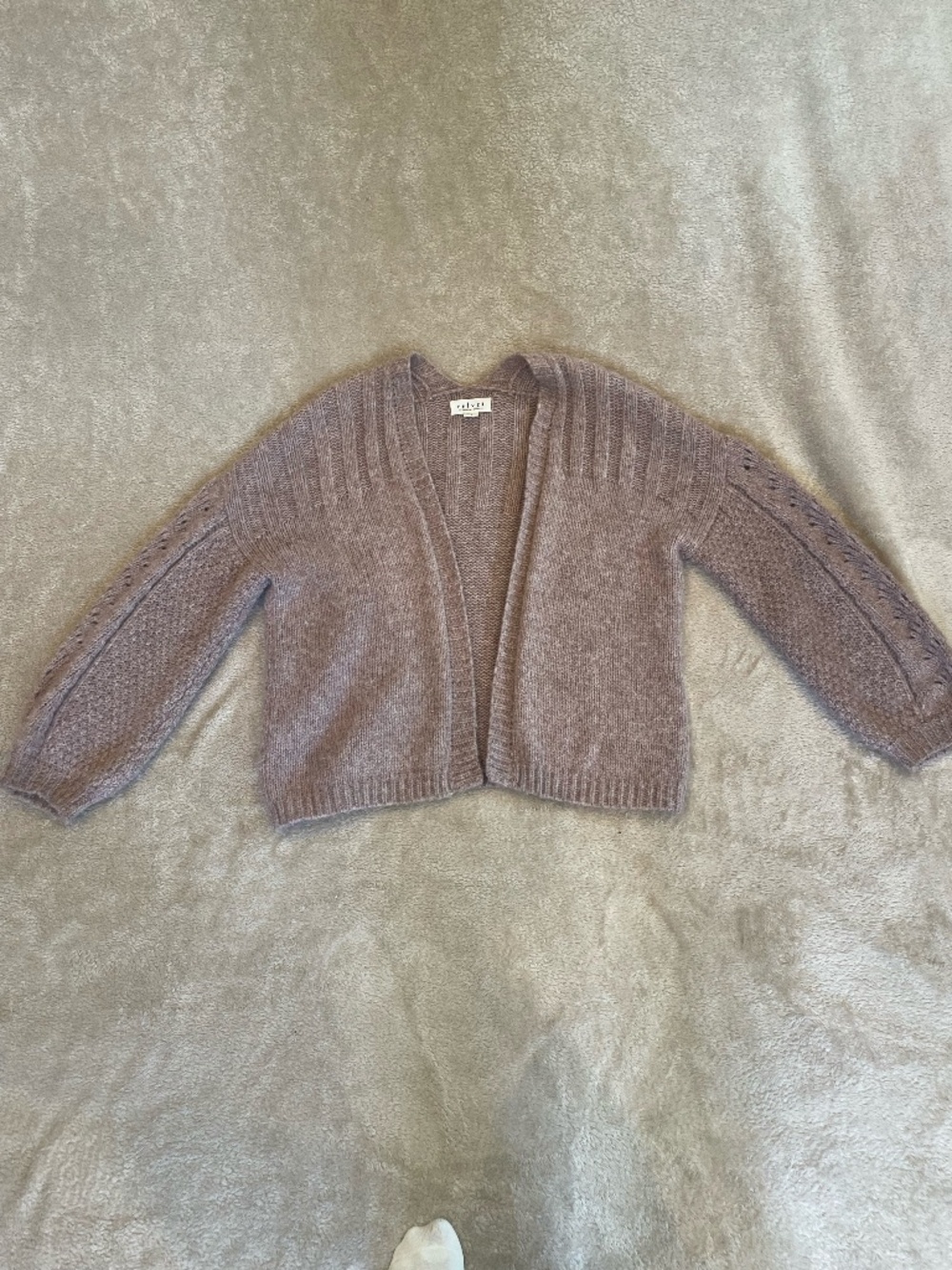 Cozy Pink Velvet Sweater. Size Small